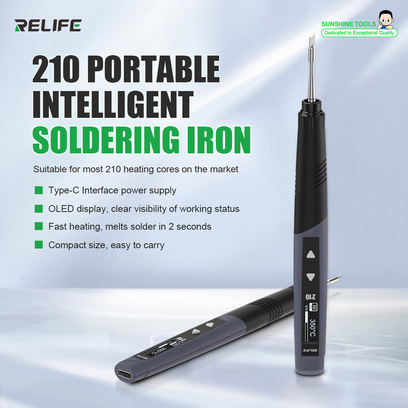 Load image into Gallery viewer, RELIFE 210 Portable Intelligent Soldering Iron - Polar Tech Australia
