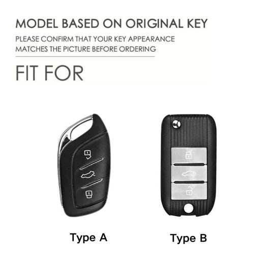 Roewe Zinc Alloy + Carbon Fiber Texture Car Key Fob Case Cover For RX3, RX5, RX5 Plus, RX8, ERX5, i5, i6