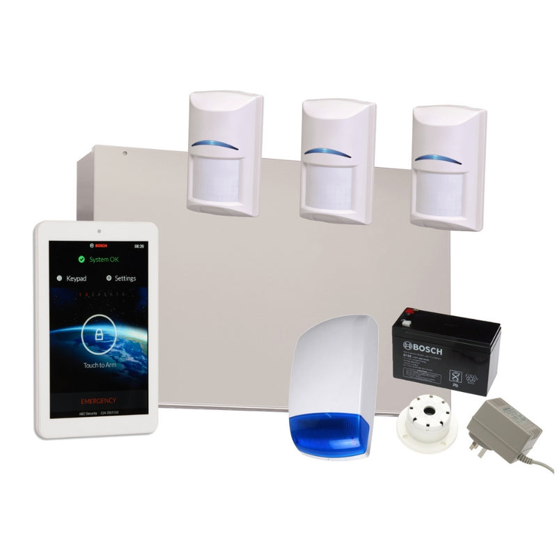 Load image into Gallery viewer, Bosch Alarm System Solution 3000 with 3 Quad + 7 Touchscreen
