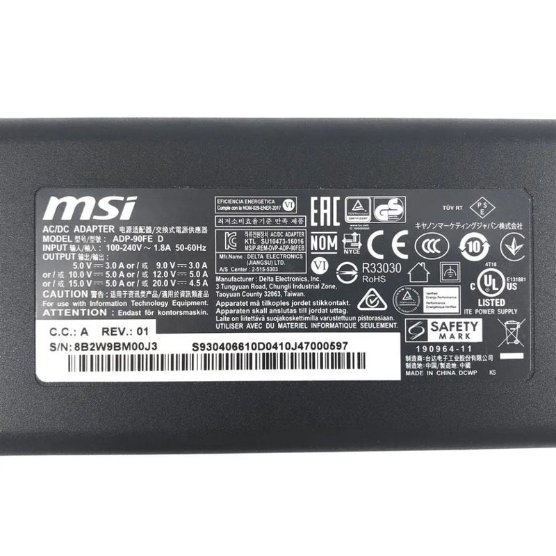 Load image into Gallery viewer, [20V-4.5A/90W][TYPE-C] MSI Prestige 14 15 DELL Latitude 11 5175 5179 7275 7370 5280 5480 5580 7280 7480 7380 XPS 12 9250 Laptop AC Power Supply Adapter Charger - Polar Tech Australia

