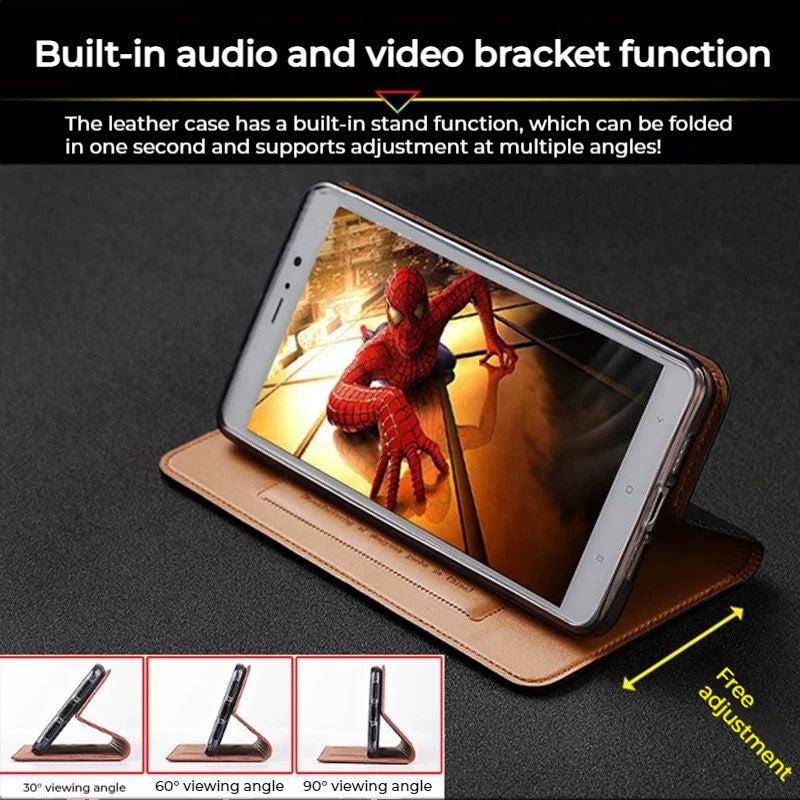 Load image into Gallery viewer, [With Card Slot] Asus Zenfone 7 - Full Cover Shockproof Flip Genuine Leather Series Soft Case - Polar Tech Australia
