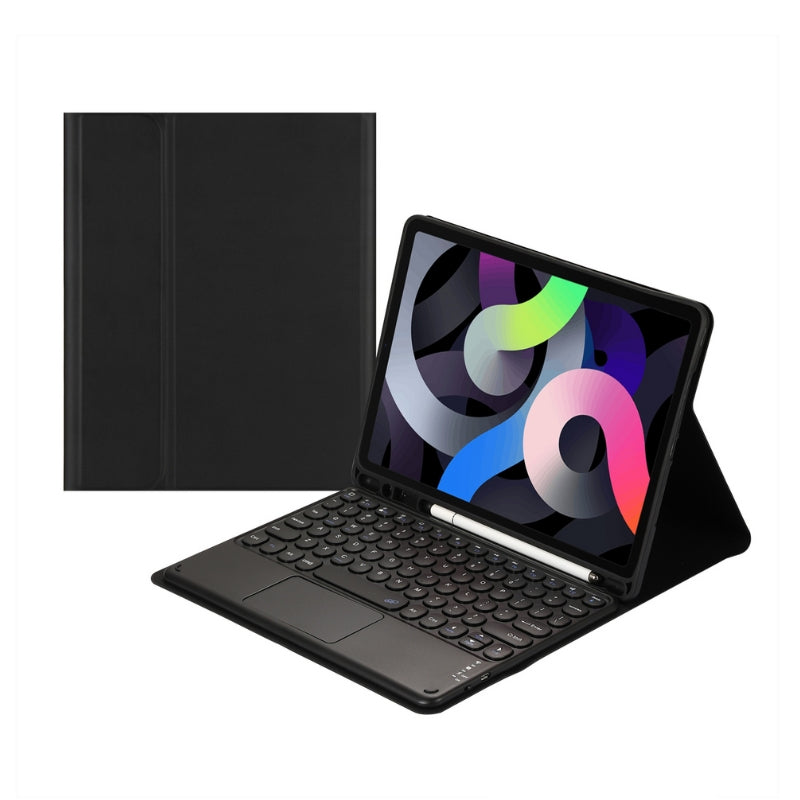 Load image into Gallery viewer, [Detachable Keyboard][Round Keycaps] Samsung Galaxy Tab S7 Plus/S8 Plus/S7 FE/S9 Plus/S9 FE Plus 12.4&quot; - Smart Wireless Trackpad Keyboard Flip Case With Pen Slot - Polar Tech Australia
