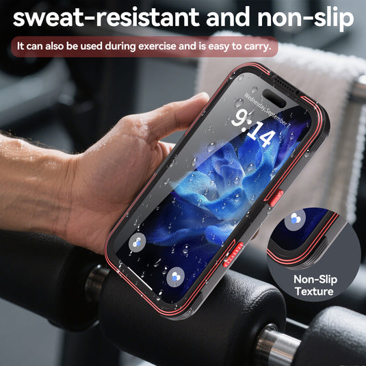 [Magsafe Compatible] [GTM Series][Latest Version] Apple iPhone 17/Air/Pro/Pro Max - Redpepper Shellbox Full Covered Metal Waterproof Heavy Duty Tough Armor Case