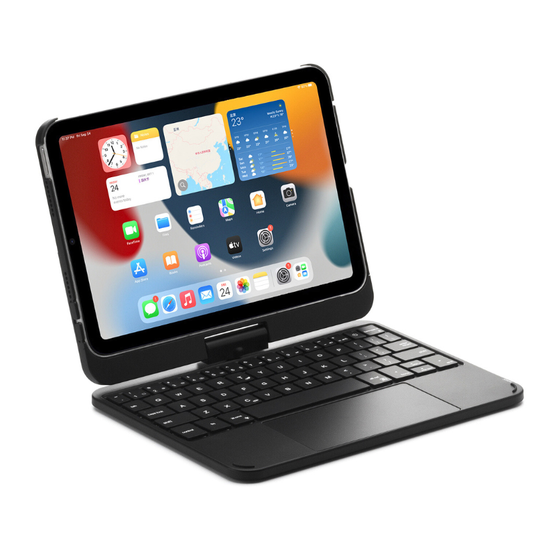 Cargue la imagen en el visor de la galería, 360 Degree Rotating Wireless Touchpad Keyboard Cover Case for iPad Mini 6/7 8.3&#39;&#39; 6/7th Gen 2021/2024 - KIBO

