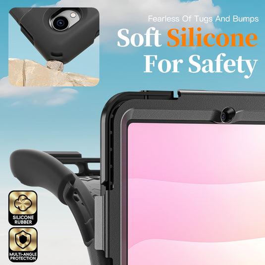 Samsung Galaxy Tab S11 (2025) 11" - Heavy Duty 360 Degree Rotate Stand Hand Strap Case With Shoulder Strap - i-Station Mobile Phone & Electronic Device Repair and Accessories