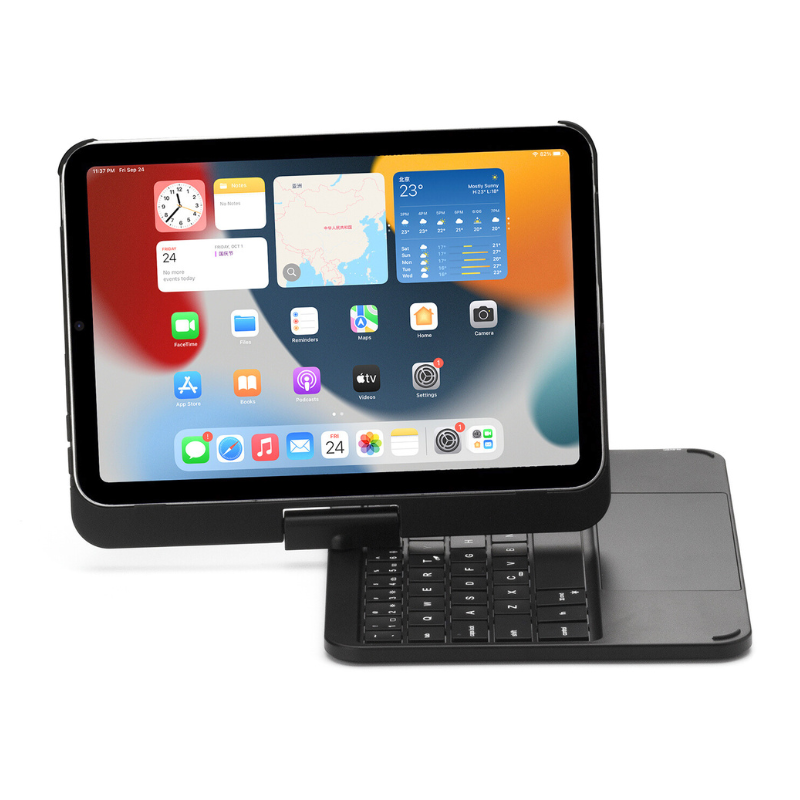 Cargue la imagen en el visor de la galería, 360 Degree Rotating Wireless Touchpad Keyboard Cover Case for iPad Mini 6/7 8.3&#39;&#39; 6/7th Gen 2021/2024 - KIBO
