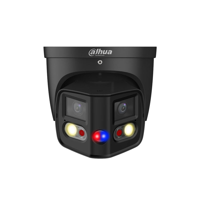 Cargue la imagen en el visor de la galería, [DH-IPC-PDW3849-A180-AS-PV-ANZ-BLK] Dahua WizSense TiOC Duo Series 2x4MP Black Dual-Lens Eyeball Network Camera with 2.8mm Fixed Lens IP67
