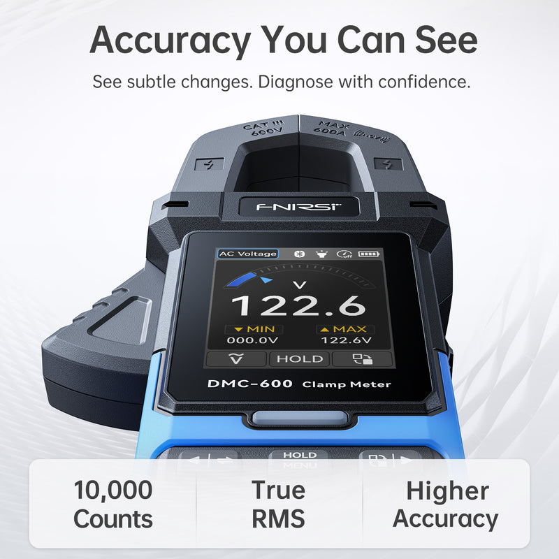 Load image into Gallery viewer, [DMC-600 / DMC-600A] FNIRSI Smart Digital Burn-Proof High-Precision Current Clamp Multimeter - Polar Tech Australia
