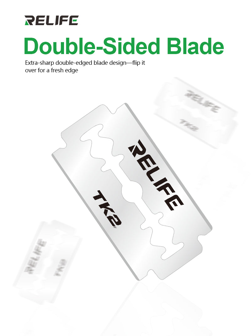Cargue la imagen en el visor de la galería, RELIFE TK2 Stainless Steel Double-Sided Blade/200 pieces
