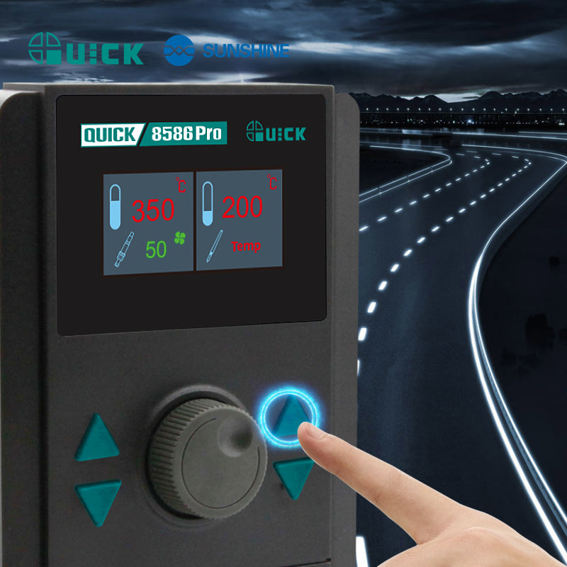 Load image into Gallery viewer, [QUICK 8586 Pro] QICK Two-in-One Repair System Hot Air Rework Heat Gun &amp; Crafted with Ingenuity • Built for Professionals
