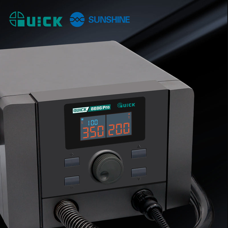 Load image into Gallery viewer, [QUICK 8686 Pro] QUICK Two-in-One Repair System hot air rework Heat Gun and soldering functions in one intelligent station
