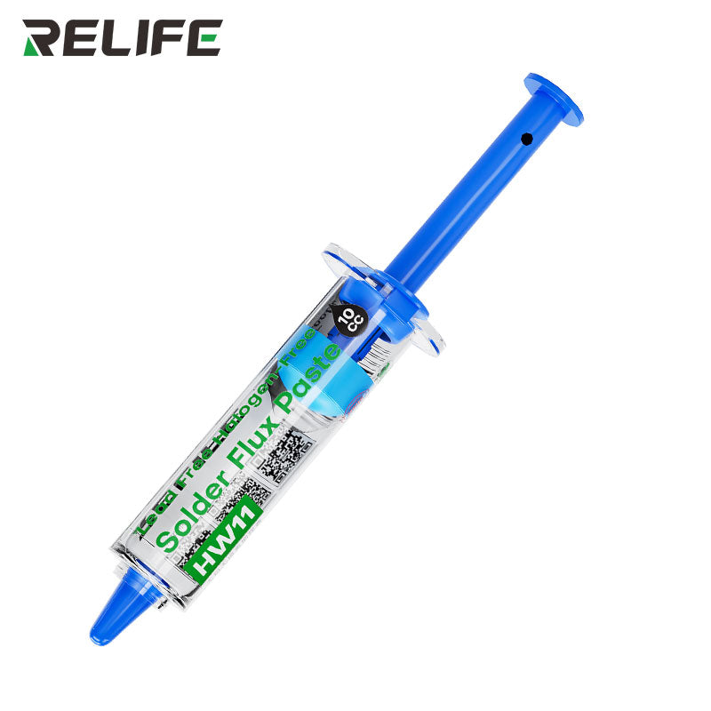 Cargue la imagen en el visor de la galería, [HW11] RELIFE Lead-Free &amp; Halogen-Free Soldering Flux – No-Clean Paste in Syringe Design
