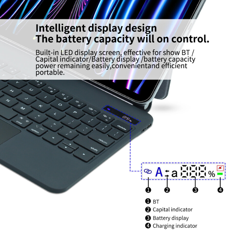 Cargue la imagen en el visor de la galería, [Magic Keybord] Apple iPad Air 4/5 &amp; Pro 11“ &amp; Air 11” M2/M3 (2024/2025) - Precision Multi-Touch Trackpad Magnetic Smart Wireless Keyboard Case With Backlit Keys - i-Station Mobile Phone &amp; Electronic Device Repair and Accessories
