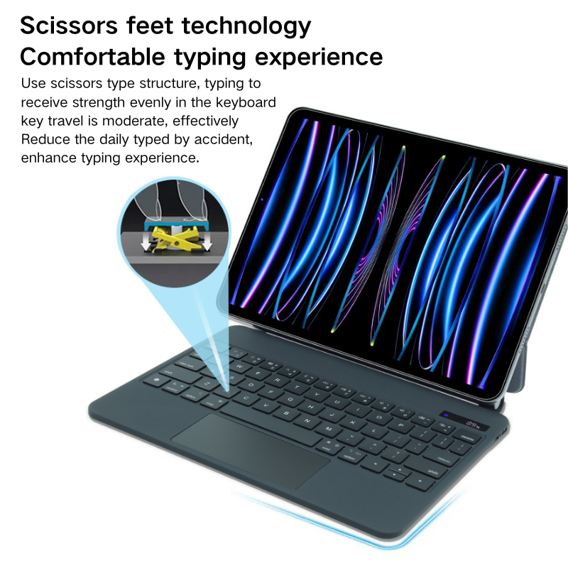 Cargue la imagen en el visor de la galería, [Magic Keybord] Apple iPad Air 4/5 &amp; Pro 11“ &amp; Air 11” M2/M3 (2024/2025) - Precision Multi-Touch Trackpad Magnetic Smart Wireless Keyboard Case With Backlit Keys - i-Station Mobile Phone &amp; Electronic Device Repair and Accessories
