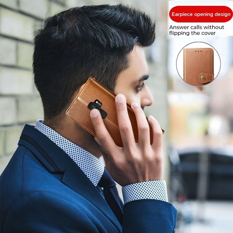 Cargue la imagen en el visor de la galería, [With Card Slot] Asus Zenfone 7 - Business PU Leather Flip Case Essentials Series Case - Polar Tech Australia
