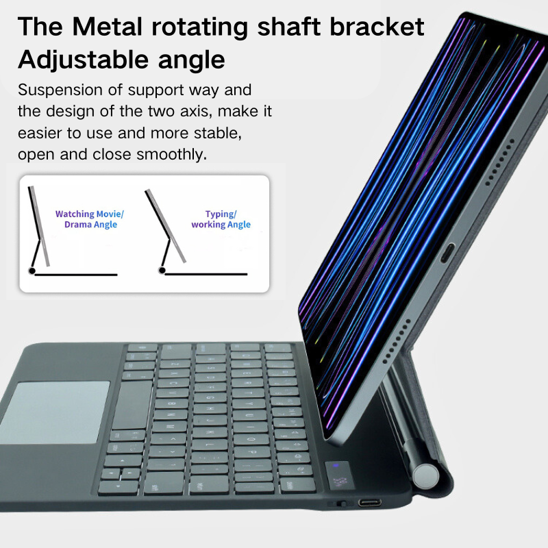 Cargue la imagen en el visor de la galería, [Magic Keybord] Apple iPad Air 4/5 &amp; Pro 11“ &amp; Air 11” M2/M3 (2024/2025) - Precision Multi-Touch Trackpad Magnetic Smart Wireless Keyboard Case With Backlit Keys - i-Station Mobile Phone &amp; Electronic Device Repair and Accessories
