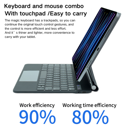 [Magic Keybord] Apple iPad Air 4/5 & Pro 11“ & Air 11” M2/M3 (2024/2025) - Precision Multi-Touch Trackpad Magnetic Smart Wireless Keyboard Case With Backlit Keys - i-Station Mobile Phone & Electronic Device Repair and Accessories