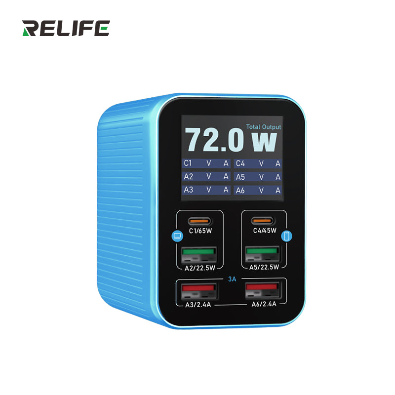 Load image into Gallery viewer, [Q4] RELIFE 72W Smart 6-Port Fast Charger
