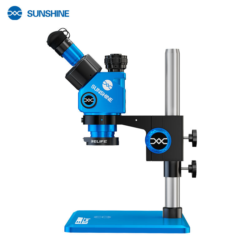 Load image into Gallery viewer, [M9T] SUNSHINE Trinocular Microscope / Blue

