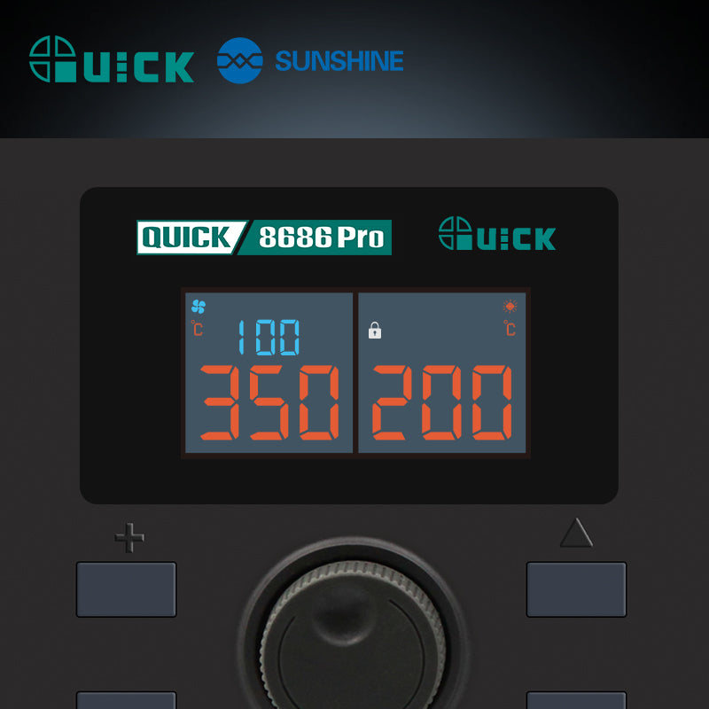 Load image into Gallery viewer, [QUICK 8686 Pro] QUICK Two-in-One Repair System hot air rework Heat Gun and soldering functions in one intelligent station
