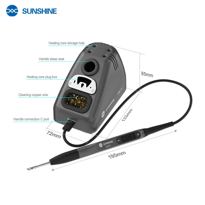 Load image into Gallery viewer, [S210 Pro] SUNSHINE Smart &amp; Portable Electric Soldering Iron - Polar Tech Australia
