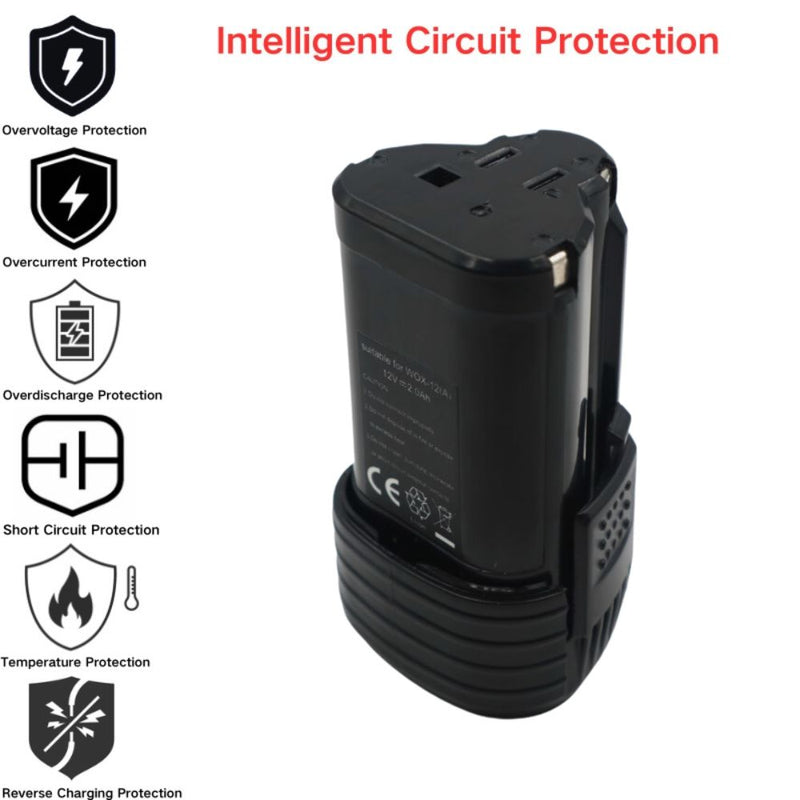 Chargez l&#39;image dans la visionneuse de la galerie, [WA3504] Worx WX677.7 WX677 WX673.M WX673.3 (12V) - Replacement Electrical Tool Li-ion Battery - Polar Tech Australia
