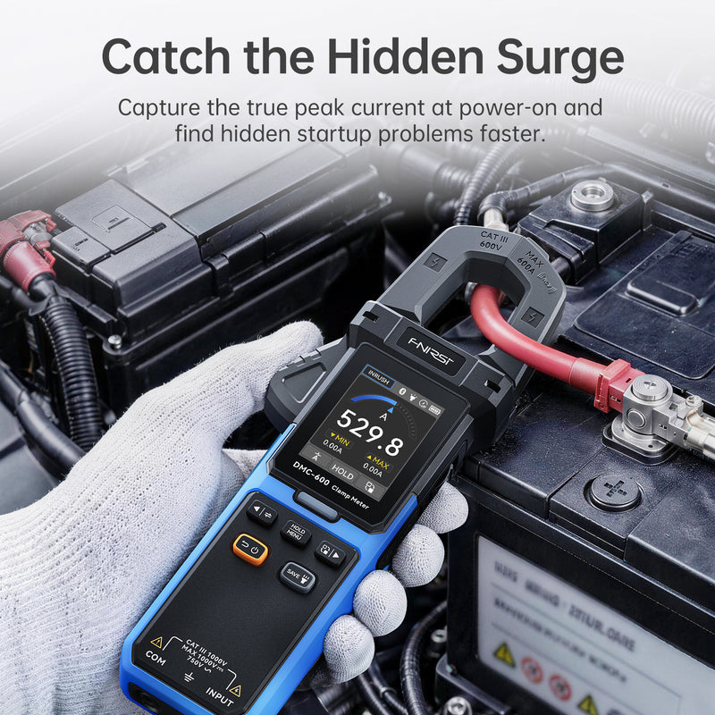 Load image into Gallery viewer, [DMC-600 / DMC-600A] FNIRSI Smart Digital Burn-Proof High-Precision Current Clamp Multimeter - Polar Tech Australia
