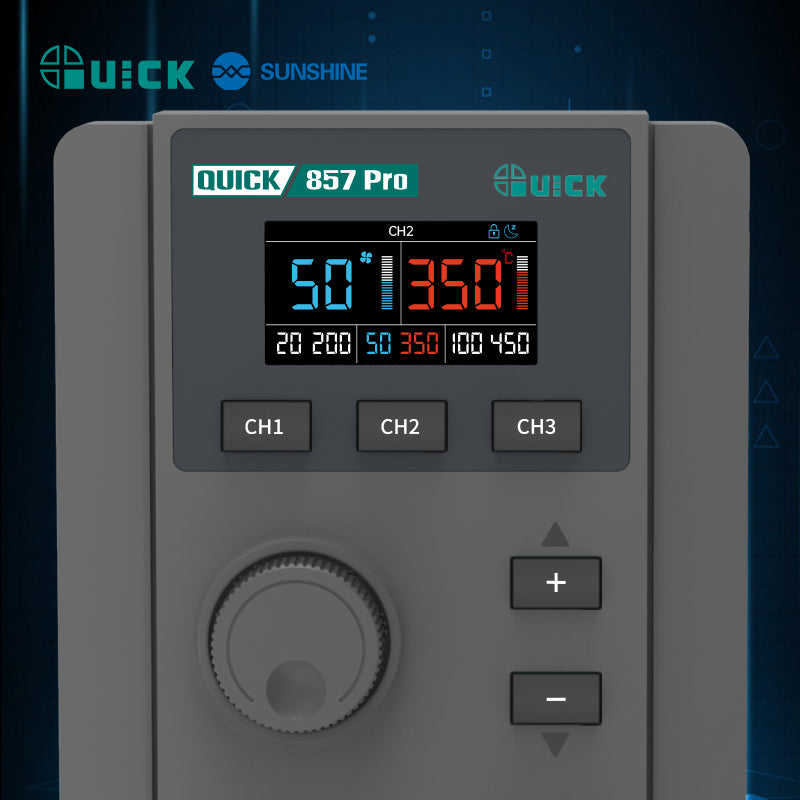 Load image into Gallery viewer, [QUICK 857 Pro] QICK Digital Display Hot Air Rework Station Heat Gun - Continue the Legacy of Precision Craftsmanship
