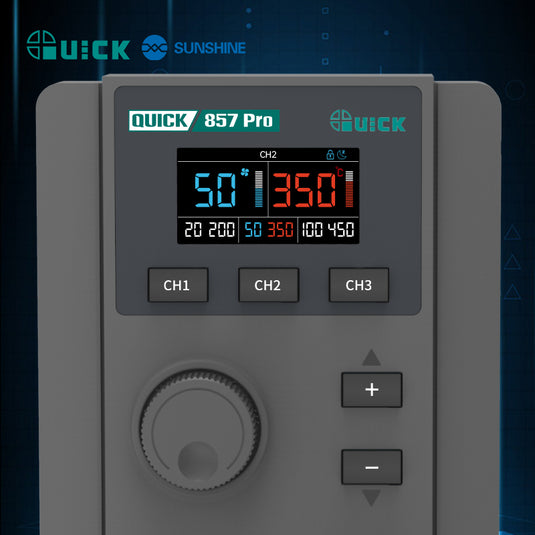 [QUICK 857 Pro] RELIFE Digital Display Hot Air Rework Station Heat Gun - Continue the Legacy of Precision Craftsmanship