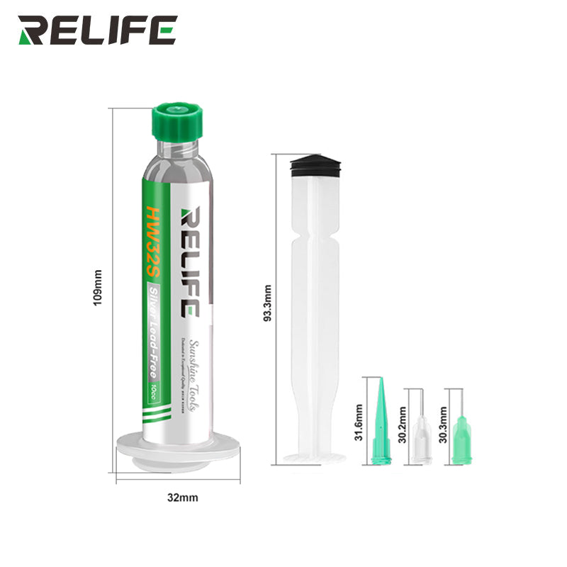 Load image into Gallery viewer, [RELIFE HW32S] Eco-Friendly Lead-Free Solder Paste
