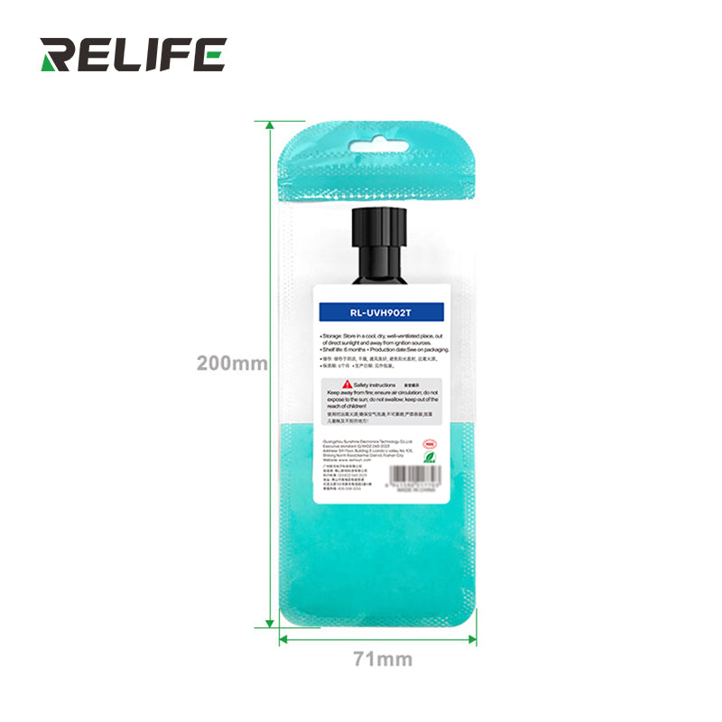 Load image into Gallery viewer, [RL-UVH902T] RELIFE 10CC Quick-drying Solder Mask for Phone Repair High Temperature Resistance 3S Quick Drying Transparent Oil
