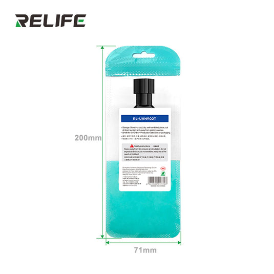 [RL-UVH902T] RELIFE 10CC Quick-drying Solder Mask for Phone Repair High Temperature Resistance 3S Quick Drying Transparent Oil