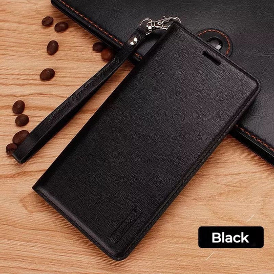 [With Card Slot] ASUS Rog 8 & 8 Pro - Hanman Premium Quality Leather Flip Wallet Series Soft Case With lanyard - Polar Tech Australia
