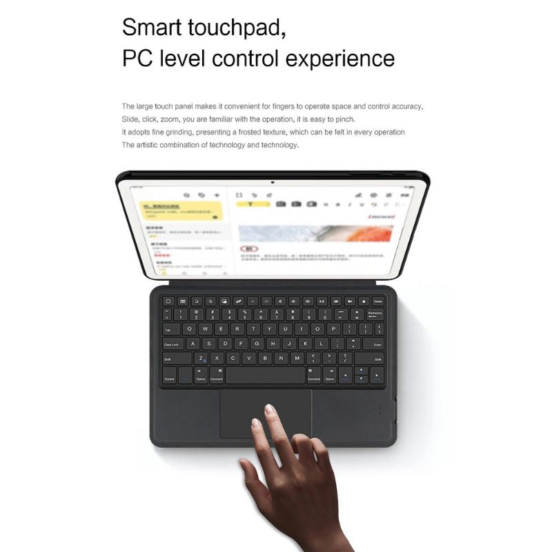 Load image into Gallery viewer, [With Backlit] Samsung Galaxy Tab A9 2023 8.7&quot; (SM-X110/X115) - PU Leather Flip Cover Smart Bluetooth Touch Keyboard Case - Polar Tech Australia
