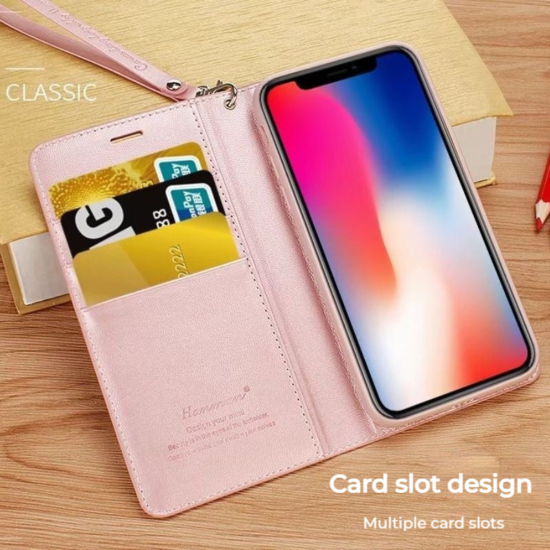 Cargue la imagen en el visor de la galería, [With Card Slot] ASUS Zenfone 11 Ultra - Hanman Premium Quality Leather Flip Wallet Series Soft Case With lanyard - Polar Tech Australia
