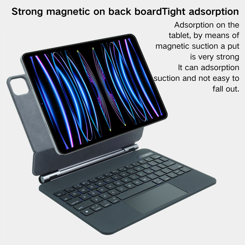 Cargue la imagen en el visor de la galería, [Magic Keybord] Apple iPad Air 4/5 &amp; Pro 11“ &amp; Air 11” M2/M3 (2024/2025) - Precision Multi-Touch Trackpad Magnetic Smart Wireless Keyboard Case With Backlit Keys - i-Station Mobile Phone &amp; Electronic Device Repair and Accessories
