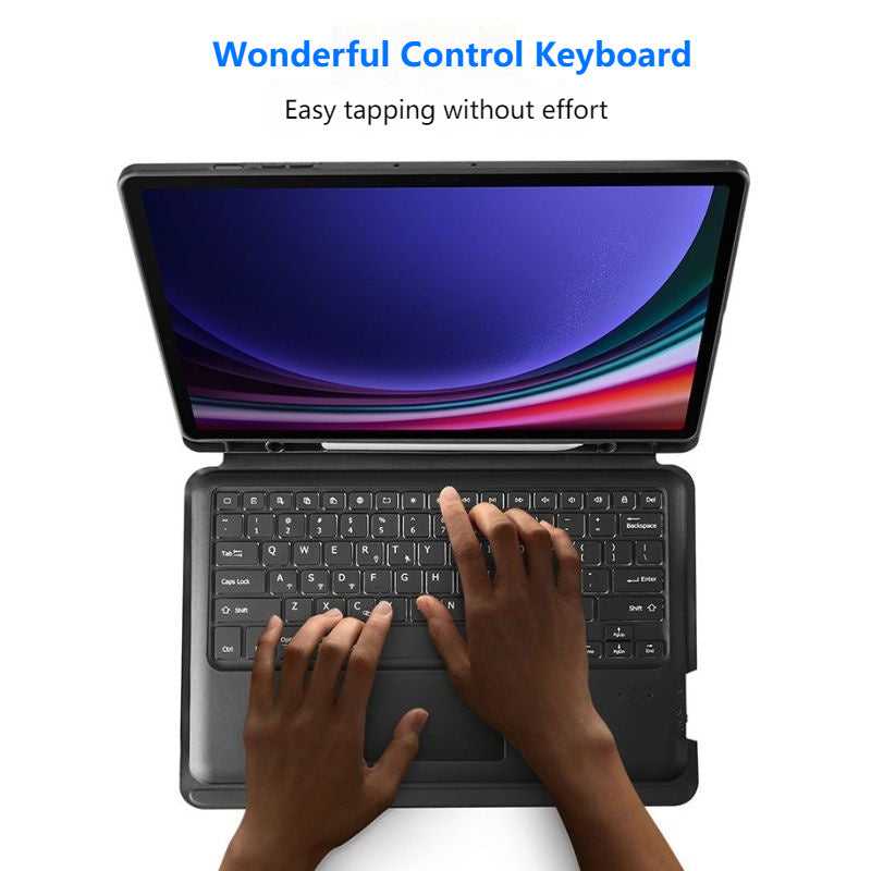 Cargue la imagen en el visor de la galería, [Detachable] Samsung Galaxy Tab S10 FE Plus (2025) 13.1“ - Multi Functional PU Leather Magnetic Bluetooth Keyboard Case - i-Station Mobile Phone &amp; Electronic Device Repair and Accessories
