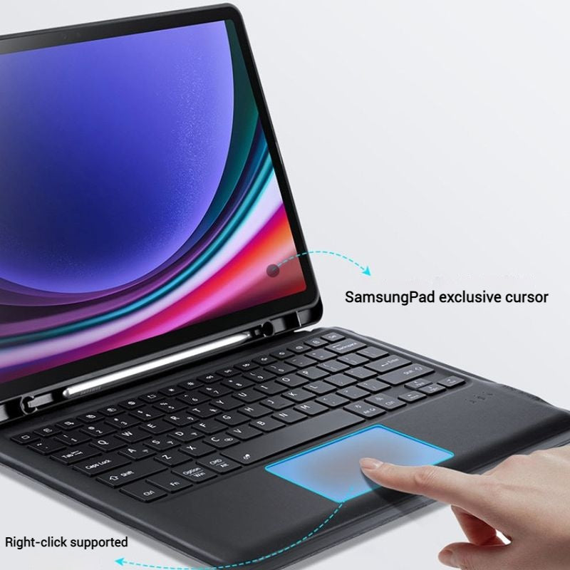 Cargue la imagen en el visor de la galería, [Detachable] Samsung Galaxy Tab S10 FE Plus (2025) 13.1“ - Multi Functional PU Leather Magnetic Bluetooth Keyboard Case - i-Station Mobile Phone &amp; Electronic Device Repair and Accessories
