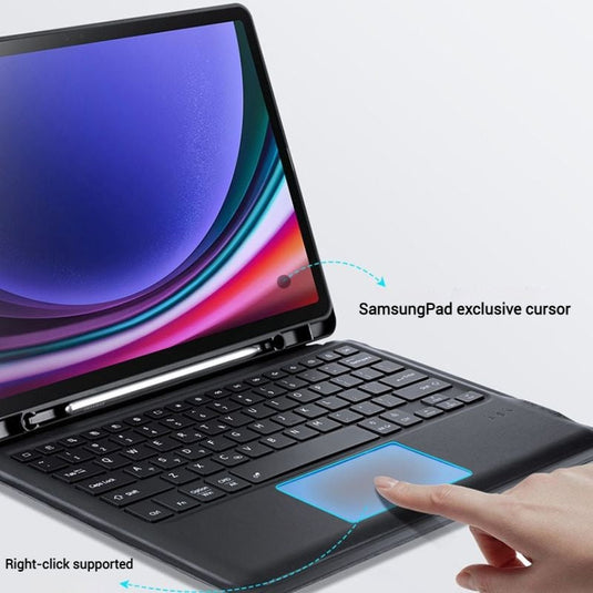 [Detachable] Samsung Galaxy Tab S10 FE Plus (2025) 13.1“ - Multi Functional PU Leather Magnetic Bluetooth Keyboard Case - i-Station Mobile Phone & Electronic Device Repair and Accessories