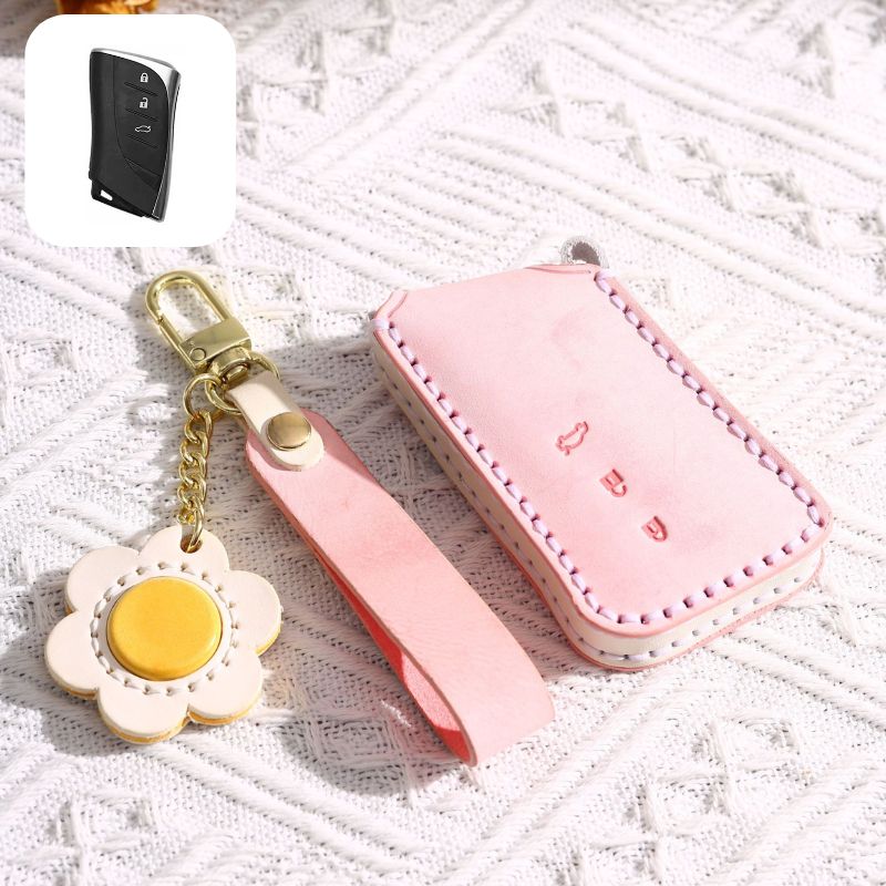 Cargue la imagen en el visor de la galería, Lexus Genuine Leather Car Key Fob Case Cover For ES350, LC500, LS500, UX200, GX460
