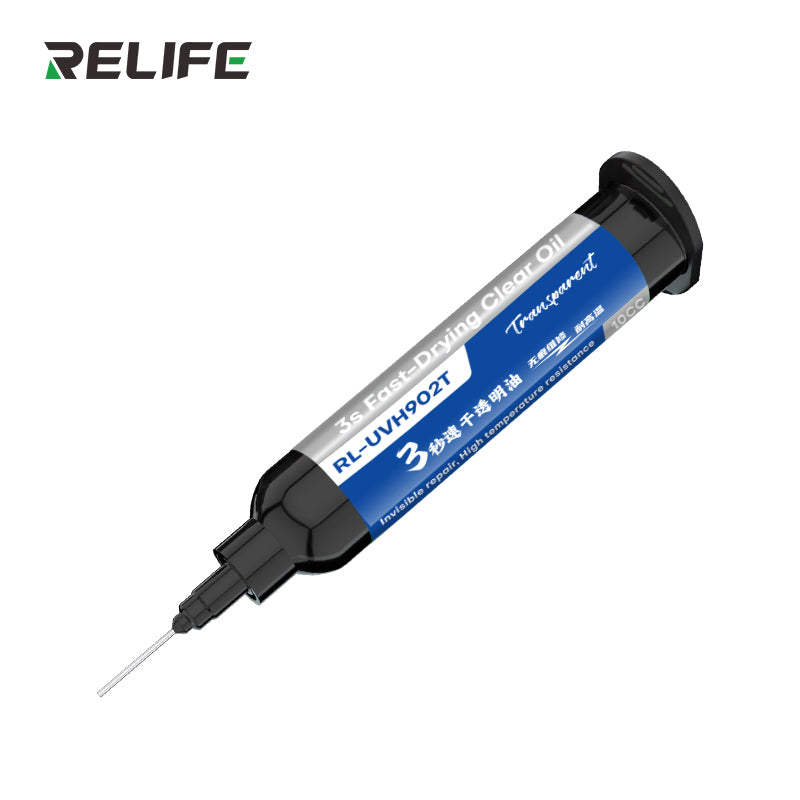 Load image into Gallery viewer, [RL-UVH902T] RELIFE 10CC Quick-drying Solder Mask for Phone Repair High Temperature Resistance 3S Quick Drying Transparent Oil
