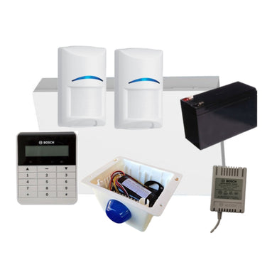 Bosch Alarm System Solution 2000 With 2 Pet Friendly Pir + Text Codepad + Box Siren