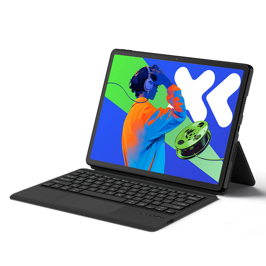 Lenovo Idea Tab Pro 12.7" 2025 (TB373FU/TB375FC) - Bluetooth Integrated Leather Touch Rotating Keyboard Case