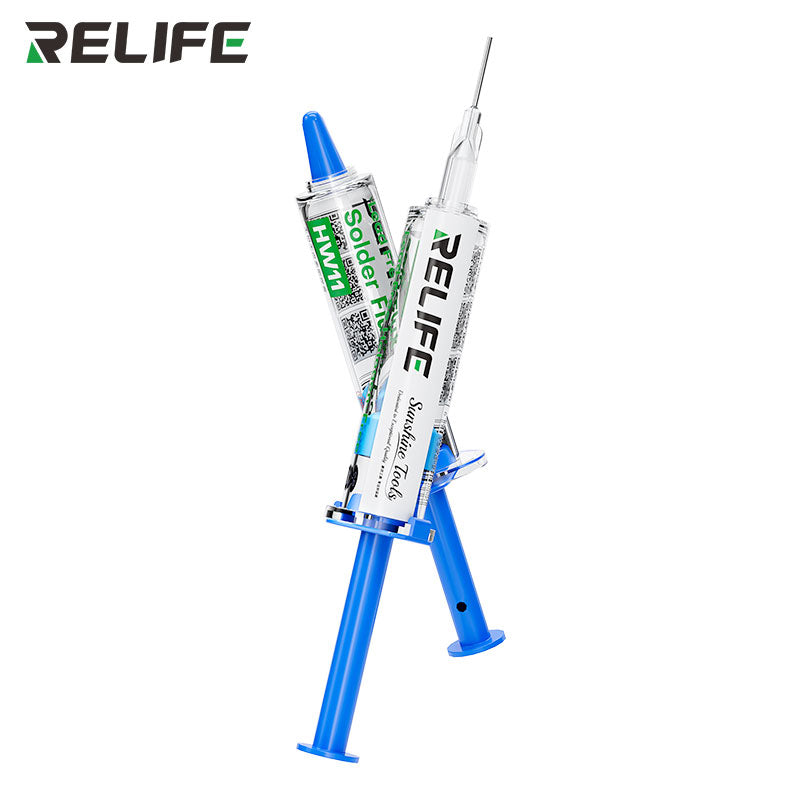 Cargue la imagen en el visor de la galería, [HW11] RELIFE Lead-Free &amp; Halogen-Free Soldering Flux – No-Clean Paste in Syringe Design
