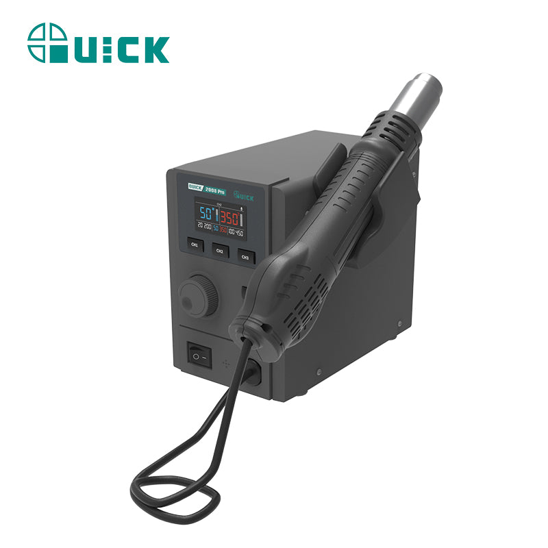 Load image into Gallery viewer, [QUICK 2008 Pro] QICK Lead-Free Hot Air Rework Station Heat Gun &amp; New Upgrade • Craftsmanship Inherited
