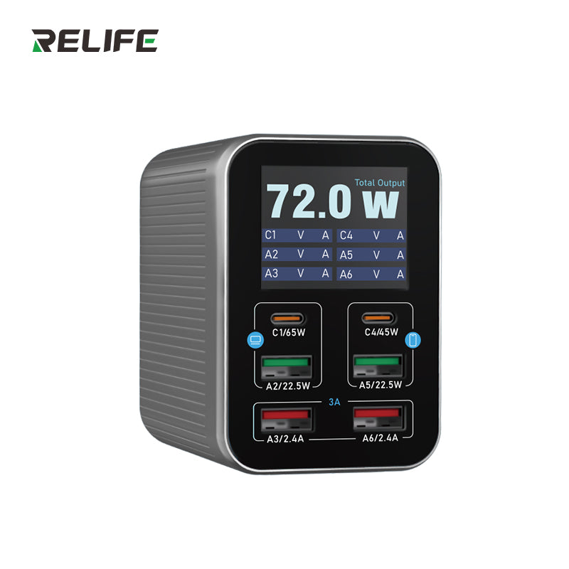 Load image into Gallery viewer, [Q4] RELIFE 72W Smart 6-Port Fast Charger
