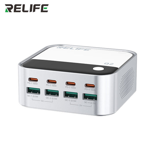 [RELIFE Q2] 120W GaN Desktop Charger – Fast, Smart & Stylish - Polar Tech Australia