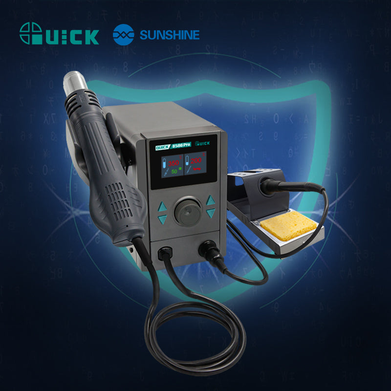 Load image into Gallery viewer, [QUICK 8586 Pro] QICK Two-in-One Repair System Hot Air Rework Heat Gun &amp; Crafted with Ingenuity • Built for Professionals
