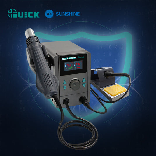 [QUICK 8586 Pro] QICK Two-in-One Repair System Hot Air Rework Heat Gun & Crafted with Ingenuity • Built for Professionals