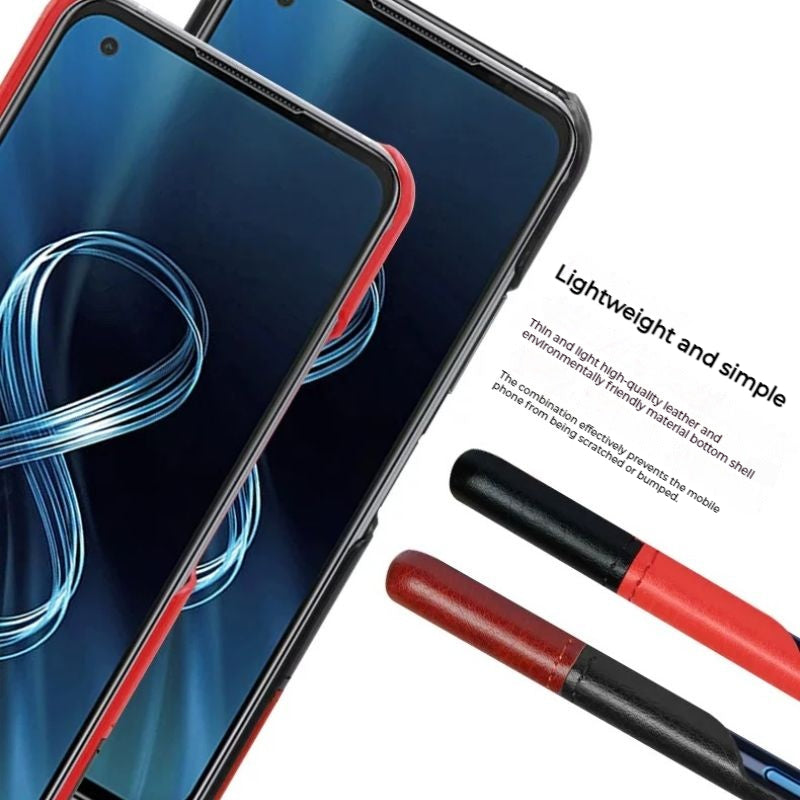 Cargue la imagen en el visor de la galería, ASUS Zenfone 8 Flip / ZS672KS - Shockproof Slim Leather Essentials Series Case - Polar Tech Australia
